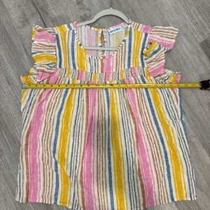 Kiwi fresh womens sleeveless Multicolor Striped Blouse. Size XL